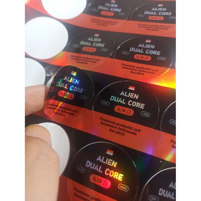 

HJK Sticker Vinyl Hologram Kenzwire Premium Size 2 Core