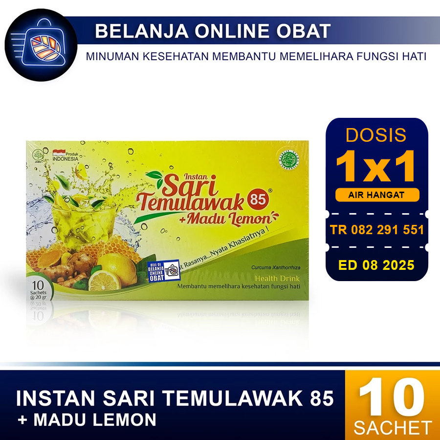 

INSTANT SARI TEMULAWAK PLUS MADU LEMON 85 // Menjaga Kesehatan Tubuh
