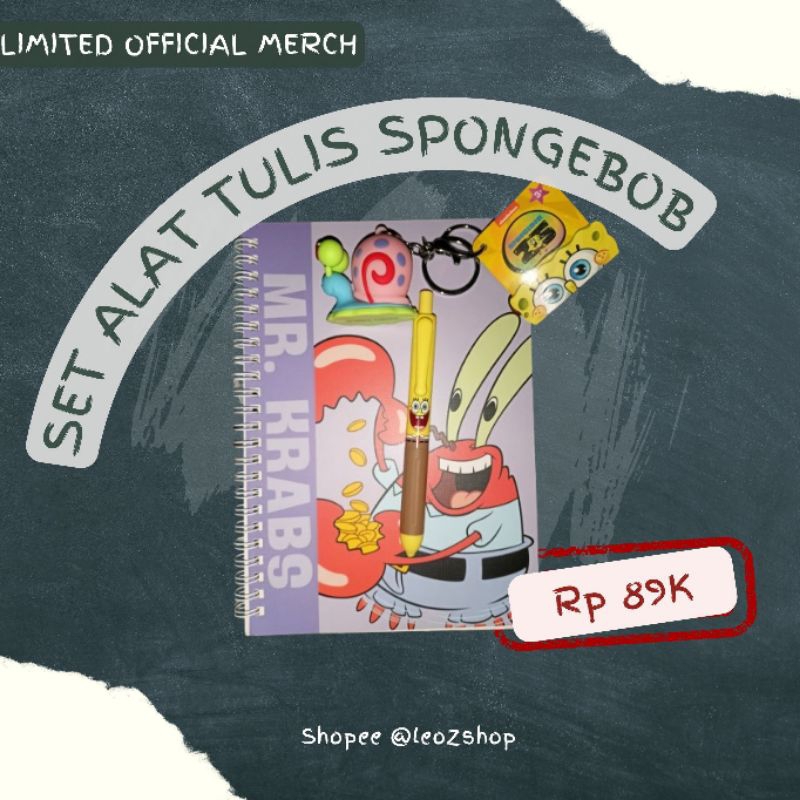 

[Limited Stock] SET ALAT TULIS SPONGEBOB - Official Merch