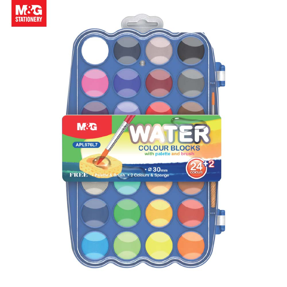 

Water Colours Blocks 24+2 Colours