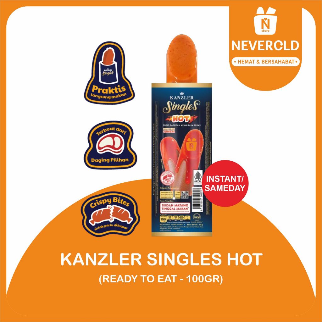 

(RTE) KANZLER SINGLES HOT 120GR