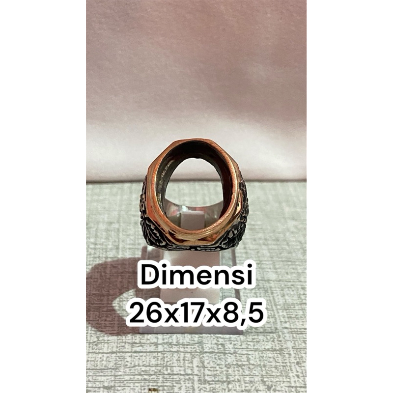 Ring cincin koin/emban ring koin kombinasi tembaga kualitas super dan full ukir