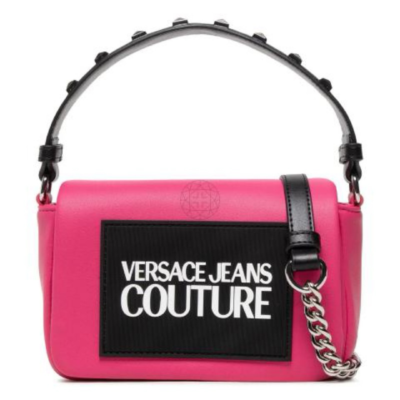 Versace Jeans Couture Sling / Top Handle Bag - Fuchia Black Original