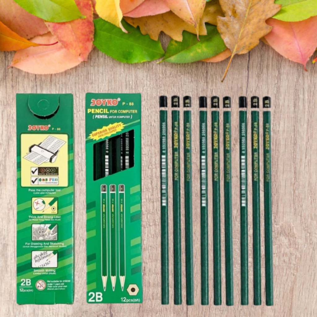 

Pensil Joyko P-88 2B, Alat Tulis Pensil isi (12 Pcs)