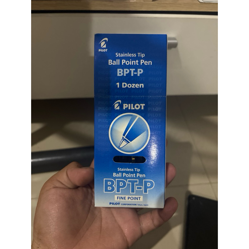

Pulpen Pilot BPT-P Hitam Fine Point Stainless Tip Per Pak (12 Pcs)