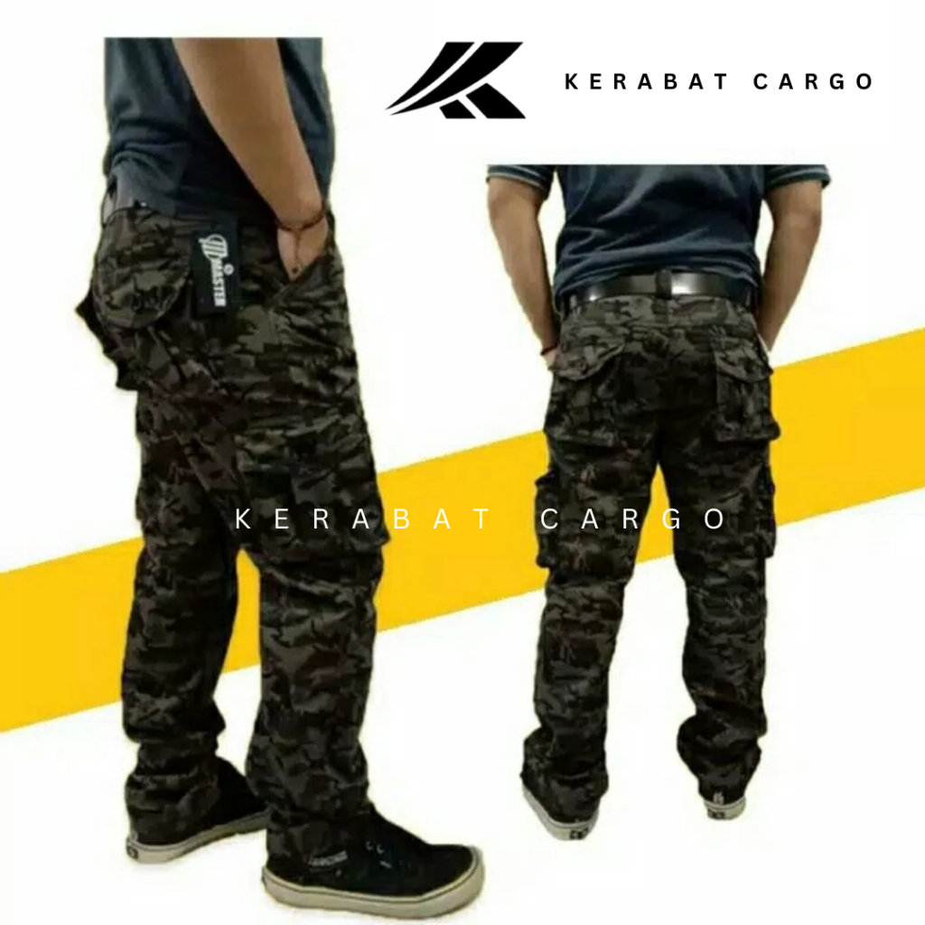 Celana Cargo Pria Loreng / Celana Panjang Loreng / Celana Cargo Loreng Pria / Celana Panjang Cargo