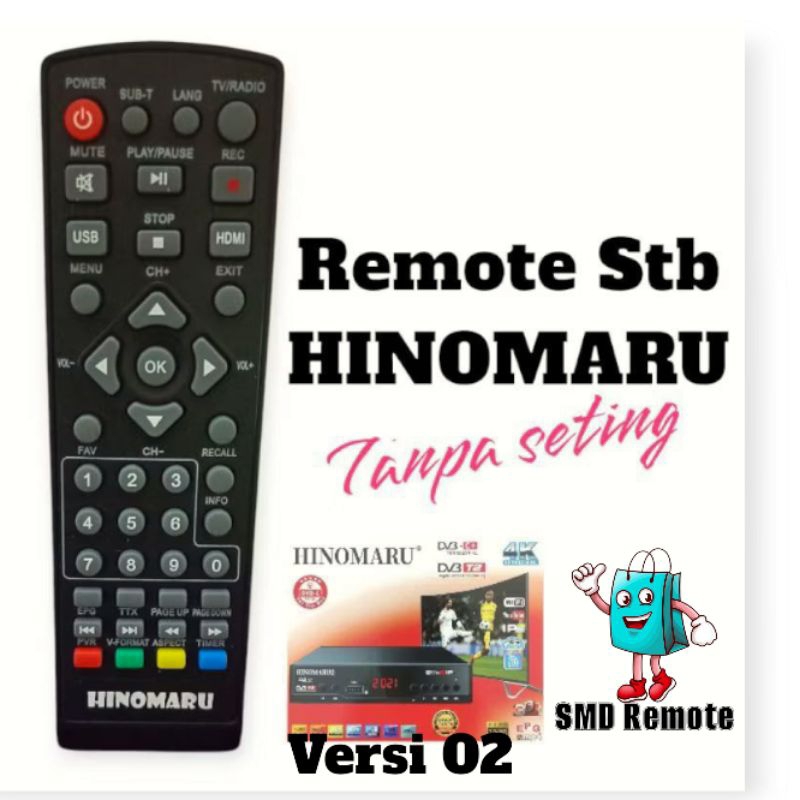 Remot hinomaru tanpa seting/Remote stb hinomaru