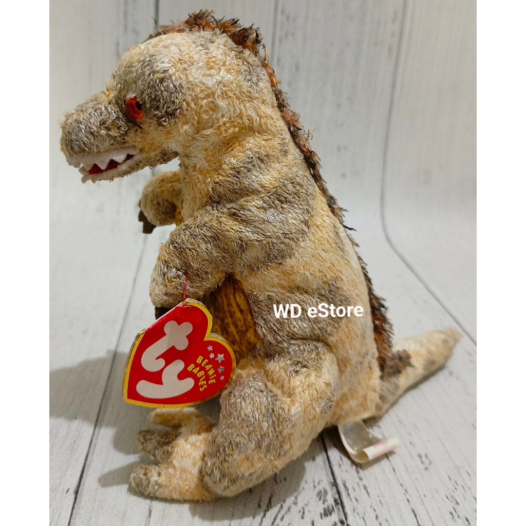 Boneka Dinosaurus TY Beanie Baby. Toothy