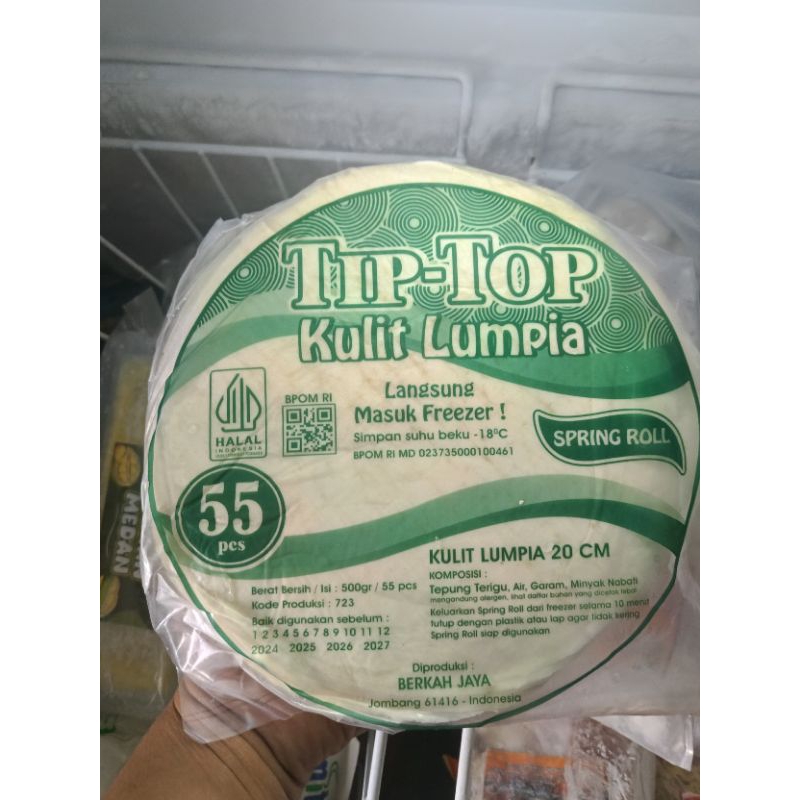 

kulit lumpia isi 55 lembar diameter 20cm