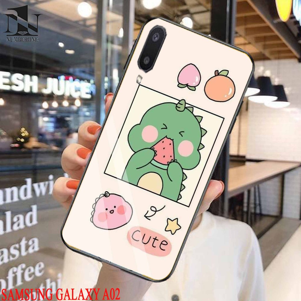 Casing Case Hp Glosy  Samsung Galaxy A02  [DINO] Aneka casing, case, kondom hp, custom case, case ae