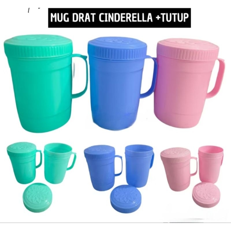 MUG DRAT PLASTIK JUMBO / MUG DRAT CINDERELA