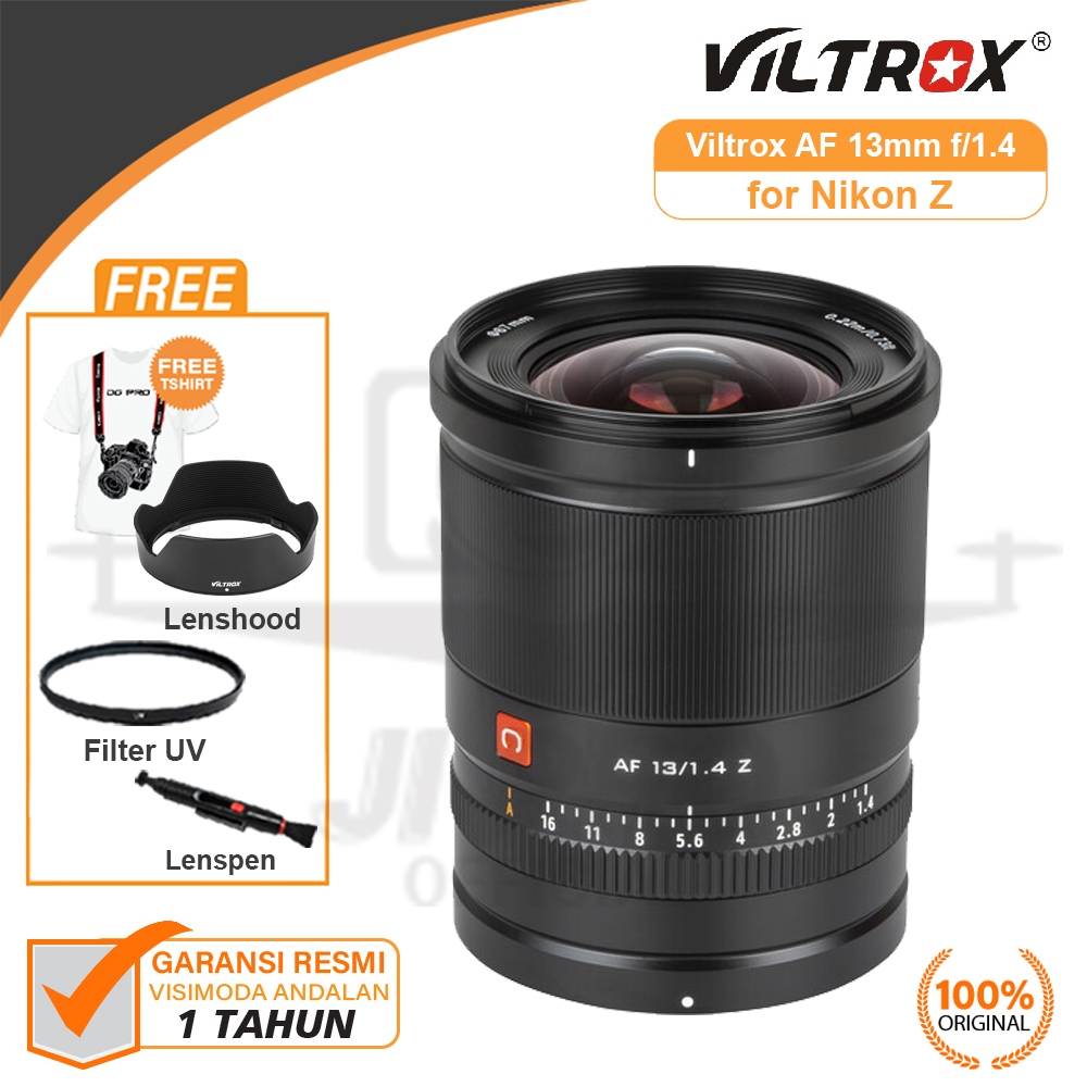 Viltrox AF 13mm f1.4 Nikon Z Mount Viltrox AF 13 mm f/1.4 Nikon Resmi