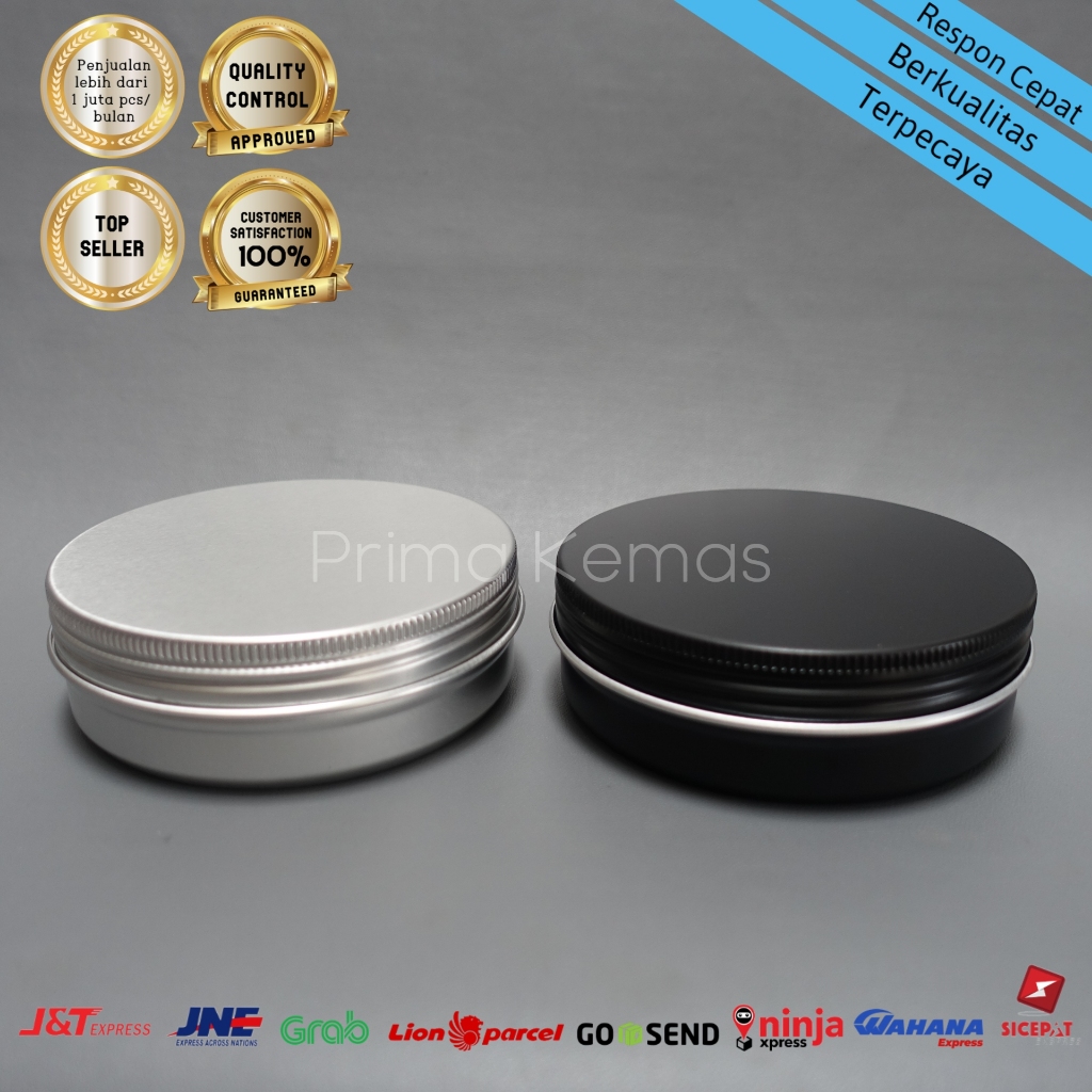 Pot Pomade - pot jar - kemasan kosmetik - Pot Jar Aluminium 100 gr