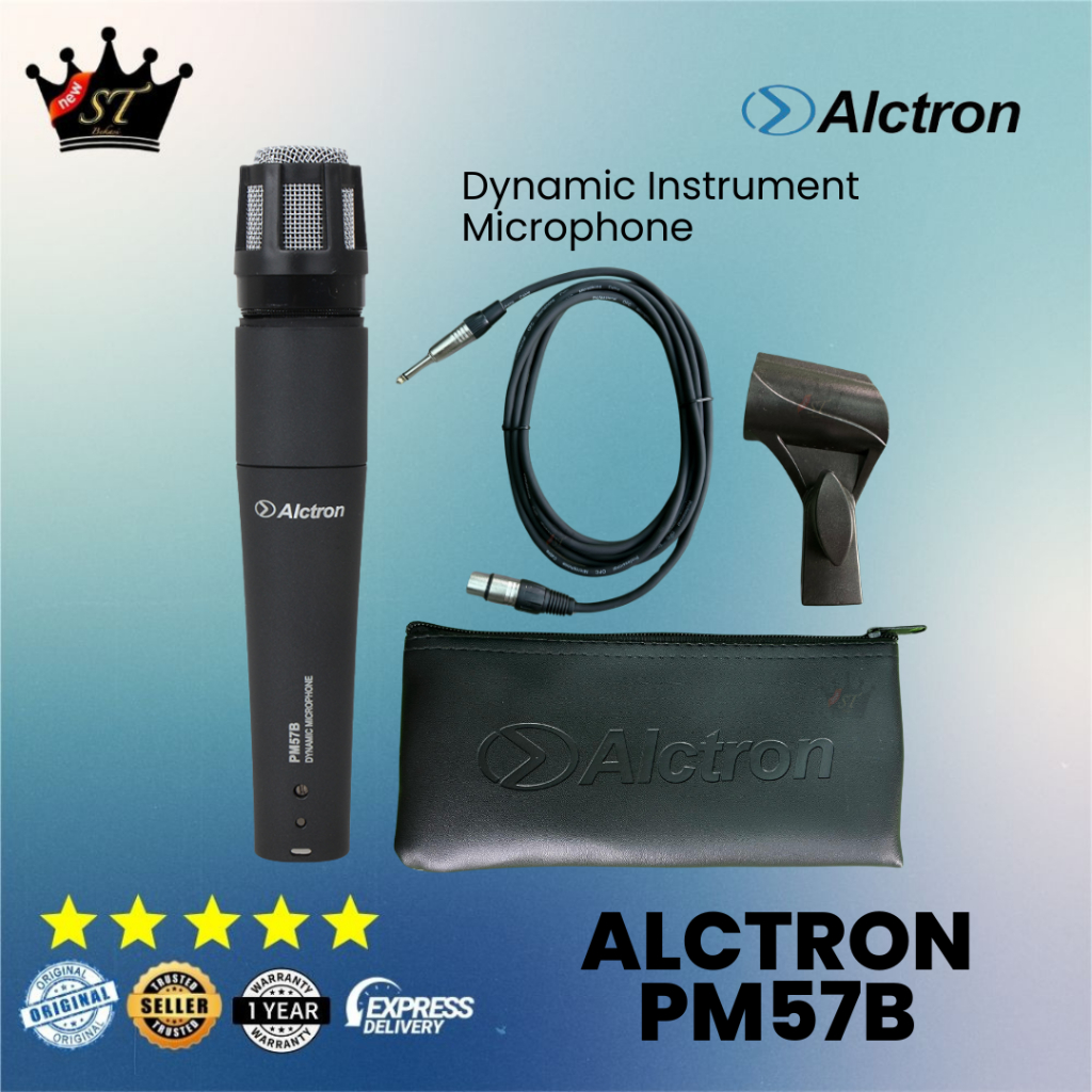 Alctron PM57B PM57 B Mic Instrument Microphone Dynamic Gitar Drum Todong SM57