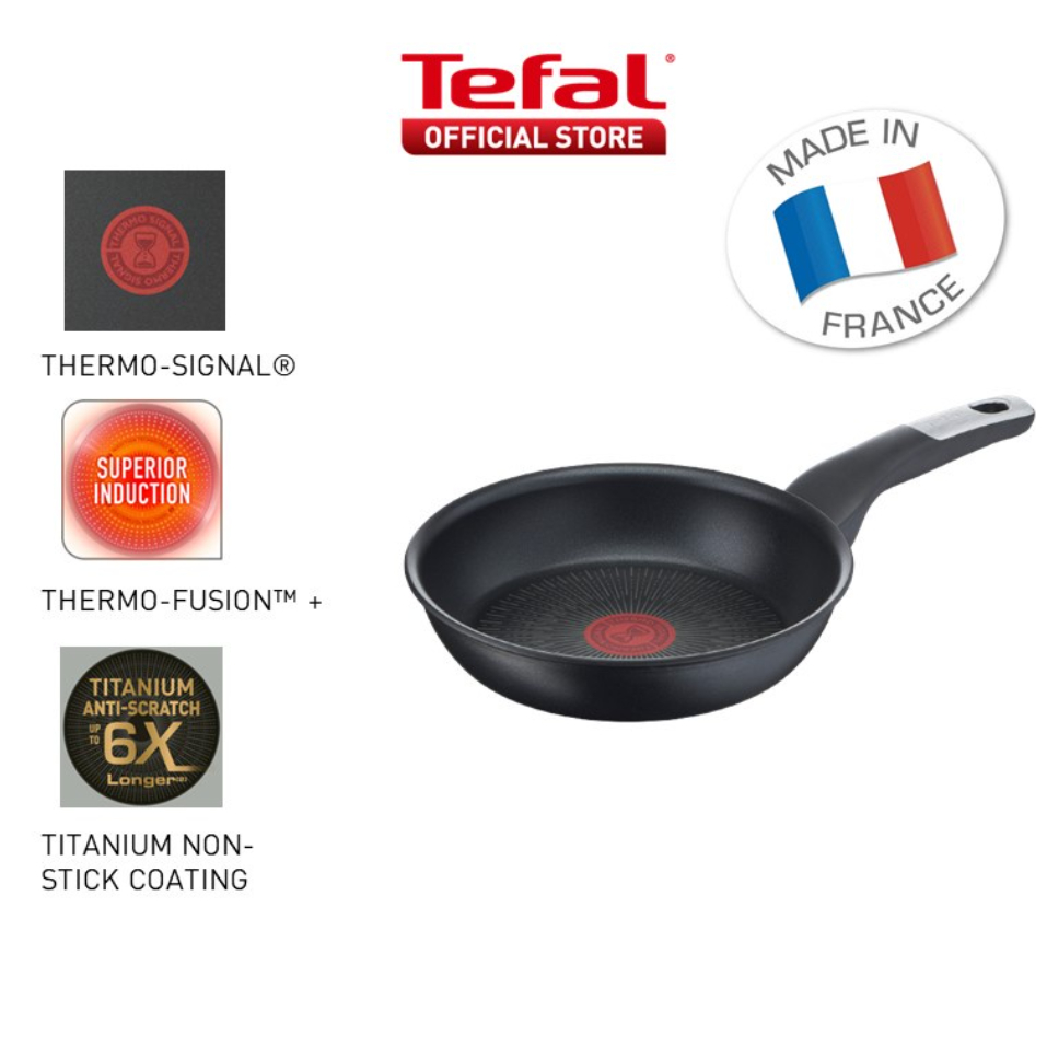 Tefal Unlimited Black Frypan dan Wokpan (Grade A)