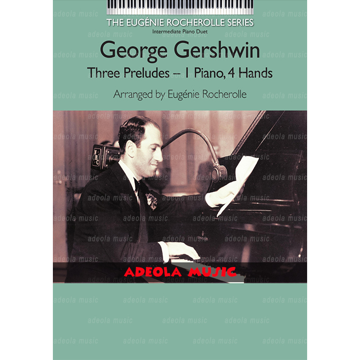 Buku Piano Duet / (PDU-15) GEORGE GERSHWIN – THREE PRELUDES 1 PIANO 4 HANDS