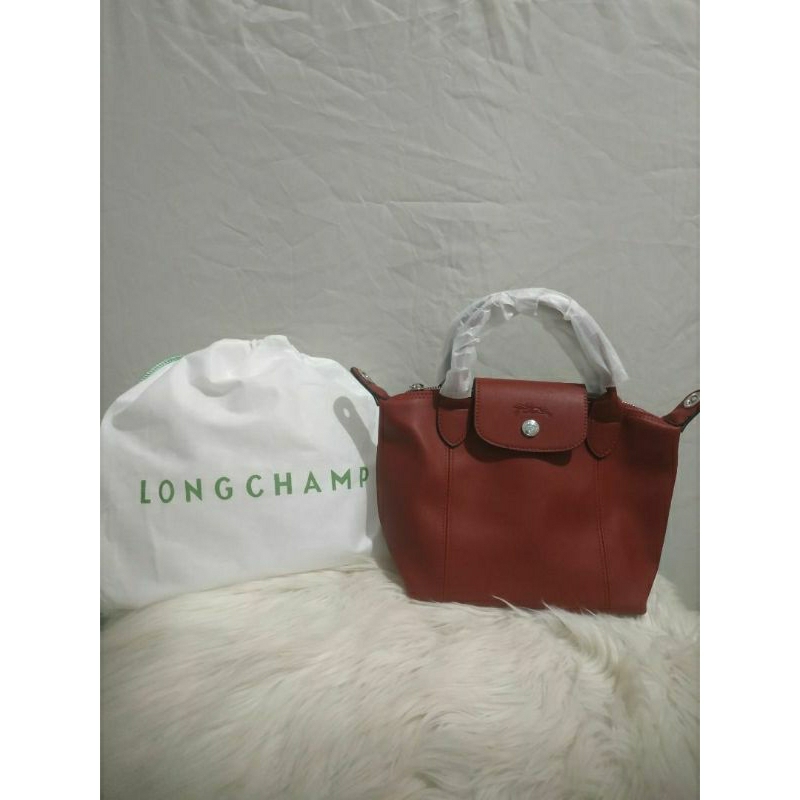 Tas LC Cuir Maroon Bahan Kulit