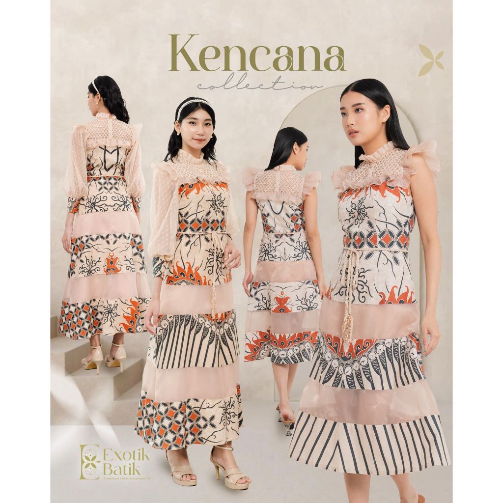 Morocco Batik Dress dan Kemeja/Batik Lebaran/Batik Lamaran/Batik Pesta/Batik Kondangan/Batik Hijab/B