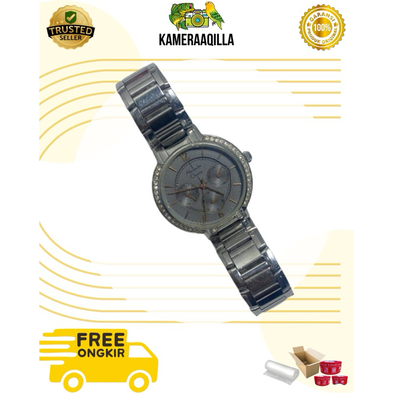 Preloved Jam Alexandre Christie 2602BF Original 100% Abu Abu Second Normal