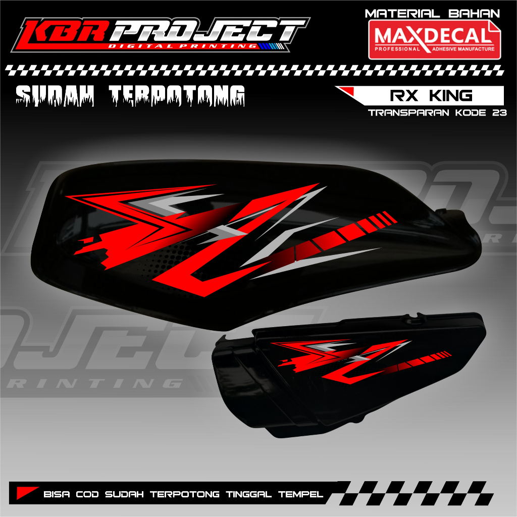 STRIPING VARIASI TRANSPARAN YAMAHA RX KING STICKER MOTIF TERBARU KEREN SIMPLE KODE 23 COD