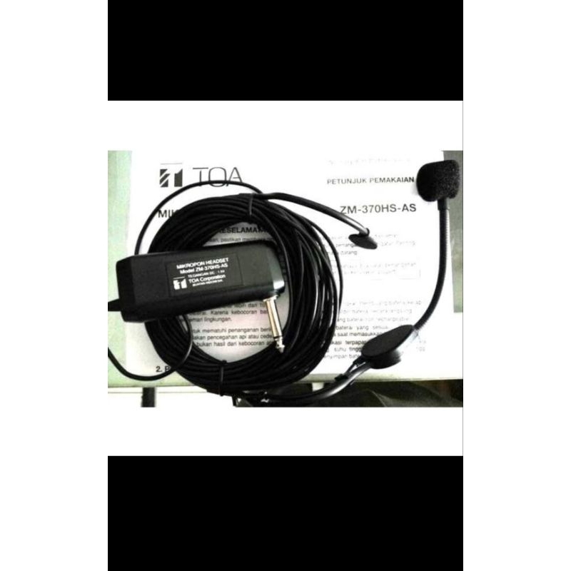 Mic Kabel Bando/Headset Toa ZM-370HS-AS Original