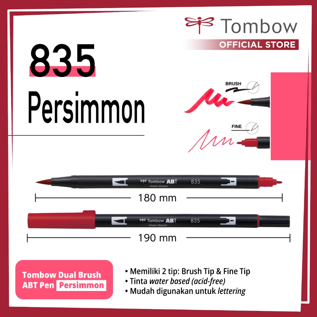 

Tombow Dual Brush ABT Pen Persimmon