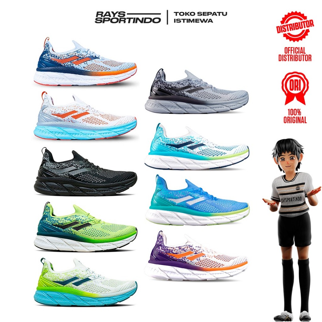SEPATU RUNNING MILLS ENERMAX NANOKNIT