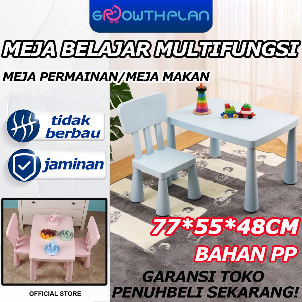 Meja Persegi Panjang Anak +  Kursi | Meja Anak Warna Warni Meja Anak TK Meja Paud Meja Belajar Anak 