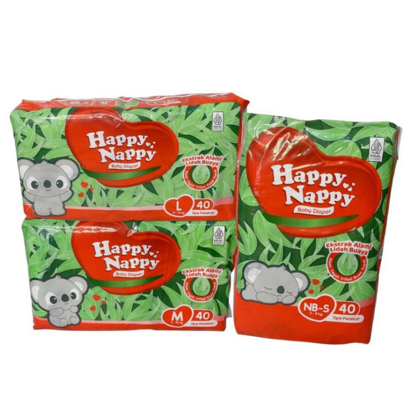 Pampers Happy Nappy Perekat NBS20/NBS40/M20/M40/L20/L40