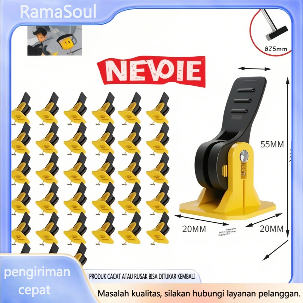Alat Pasang Keramik Perata Keramik Putar Reusable Tile Leveling SPACER Tile Leveling System Locator 