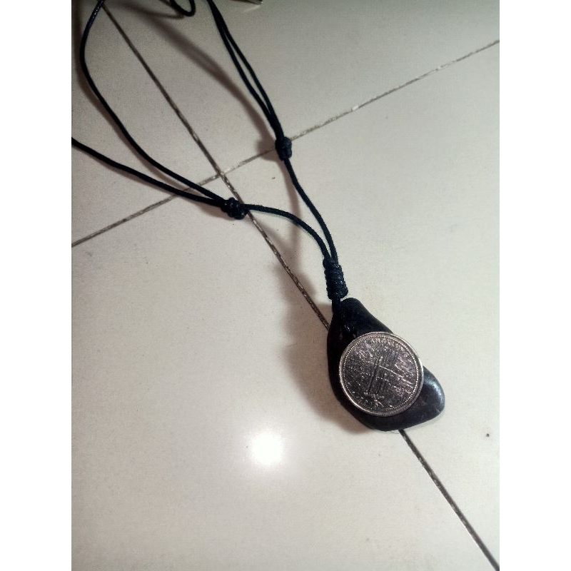 liontin batu badar besi kursani A