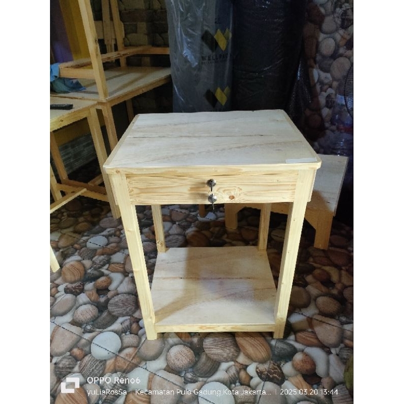 meja kulkas + laci jatibelanda / P60CM x L55cm x T80cm