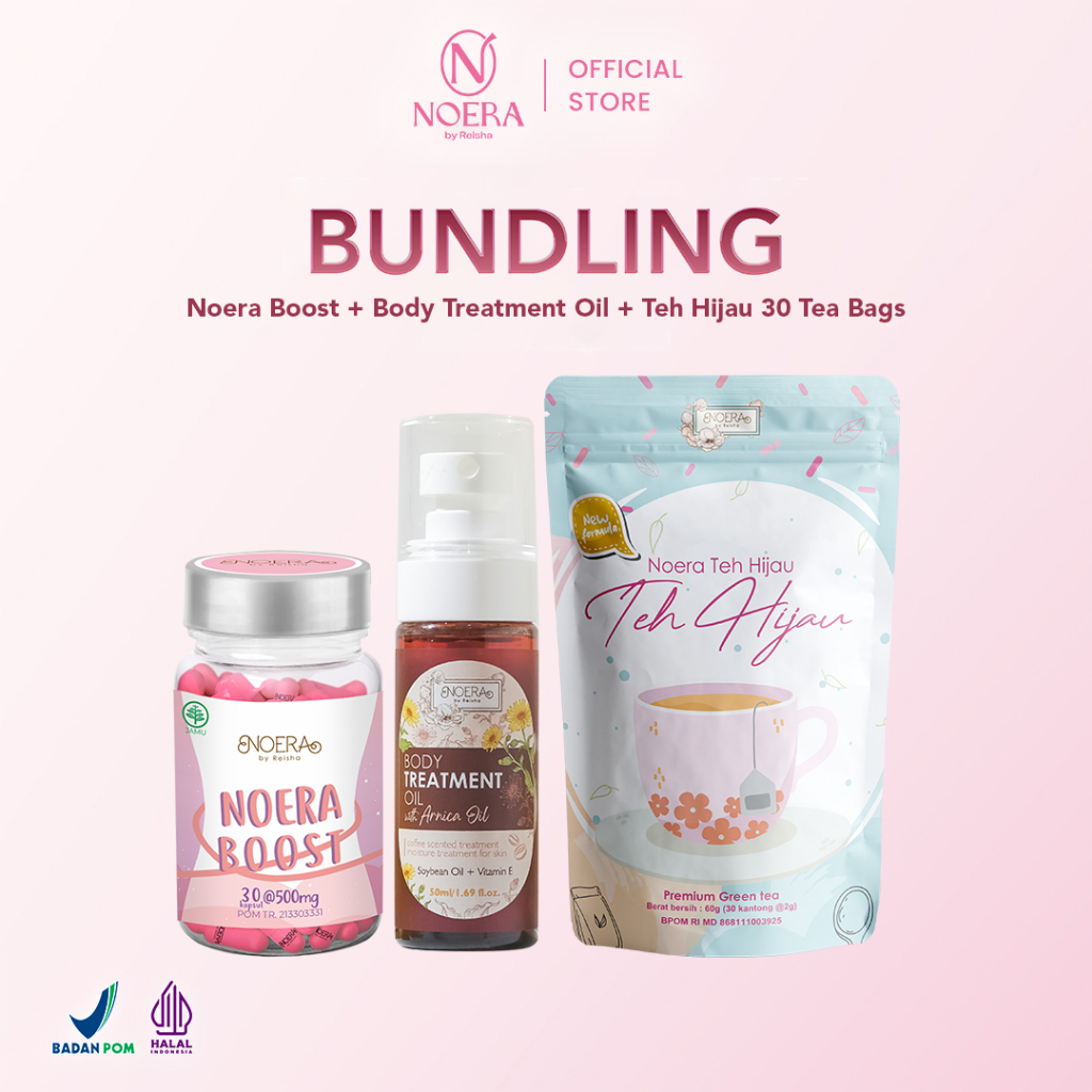 

Noera Bundling Green Tea + Body Treatment Oil + Slim Boost