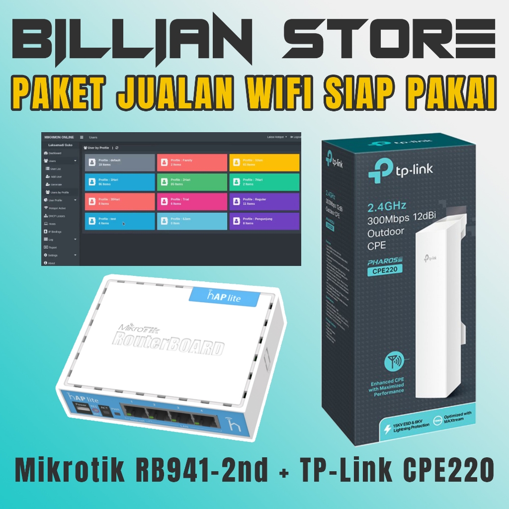 Paket Mikrotik untuk Hotspot RT RW Net