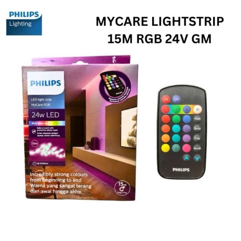 Philips LED Strip Light Strip MyCare RGB 15M 15 Meter w/ Remote