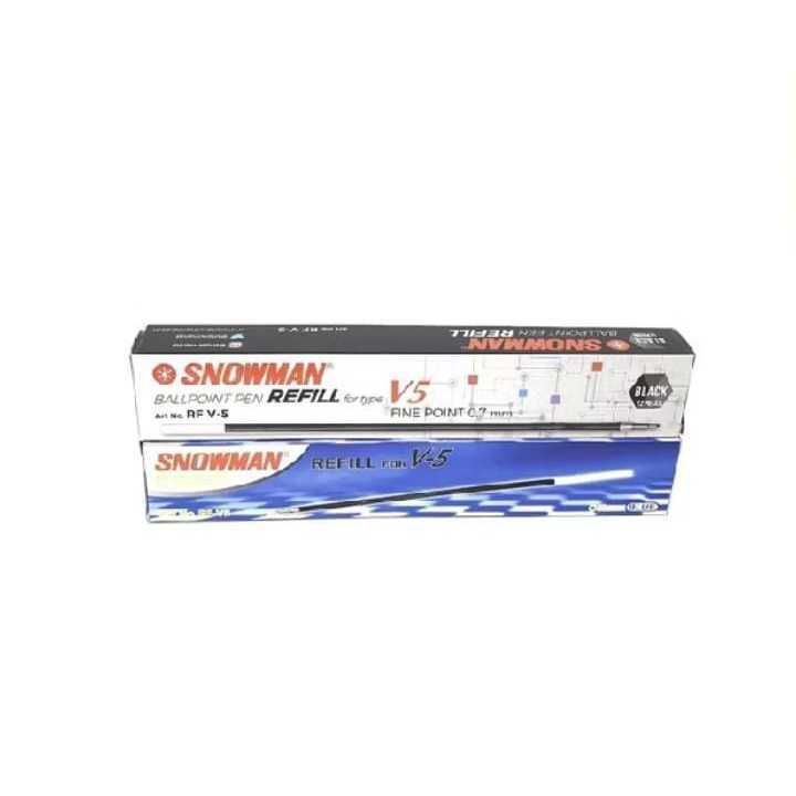 

Refill/Isi/Tinta Pulpen/Bolpen/Ballpoint Snowman V5 & V8(HITAM)