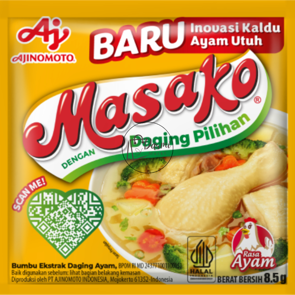 

Masako Bumbu Ekstrak Daging Ayam 8,5g