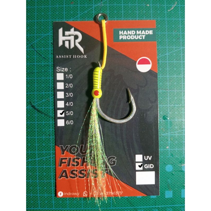 Assist Hook Size 5/0 Single SJ-60 POWER HOOK GID Rekomendasi Jig 250gr-300gr