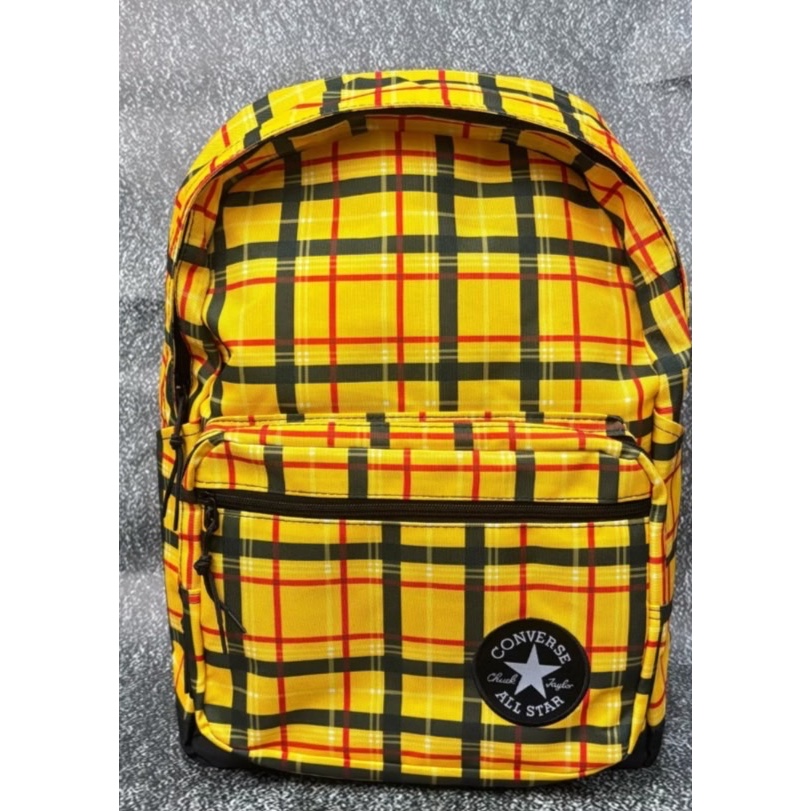 TAS RANSEL CONVERSE ALL STAR 2 GO ORIGINAL YELLOW TARTAN BACKPACK / TAS RANSEL PRIA WANITA