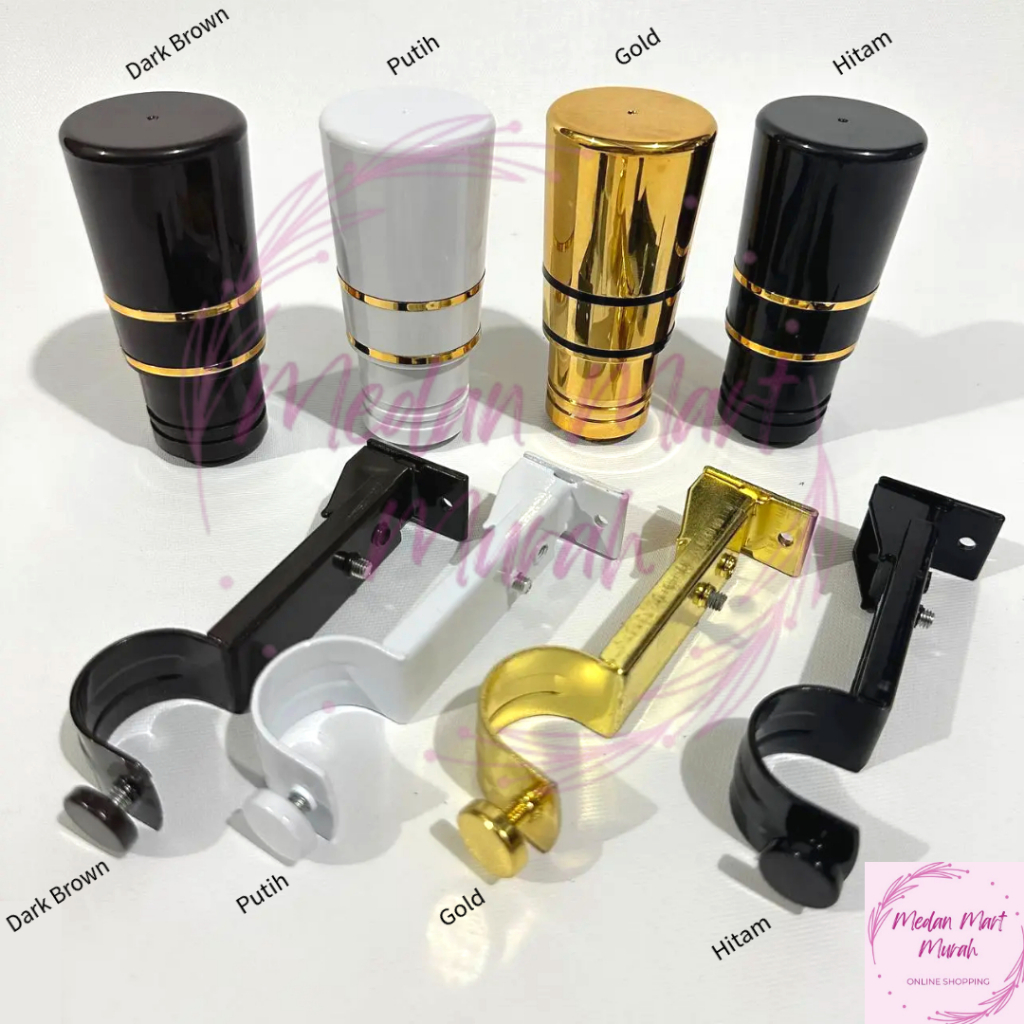 Medan Mart - Endcup Minimalis/End cup Minimalis/ Bracket Tiang Gorden / Kaki Gorden