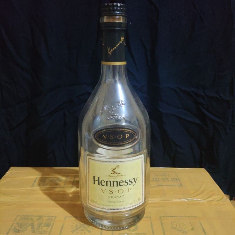 botol kosong hn vsop 1liter