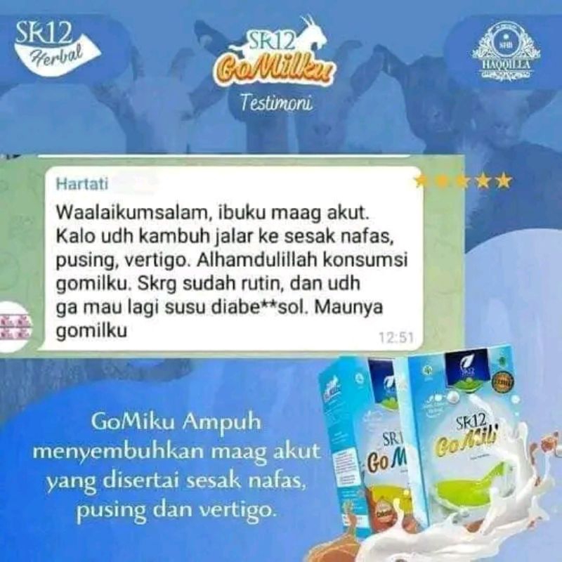 

gomilku sr12 100% ori kemasan besar 600gram