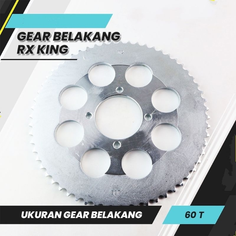 Gear Belakang Gir 60T RX King Jupiter Z MX 135 Vega R F1ZR
