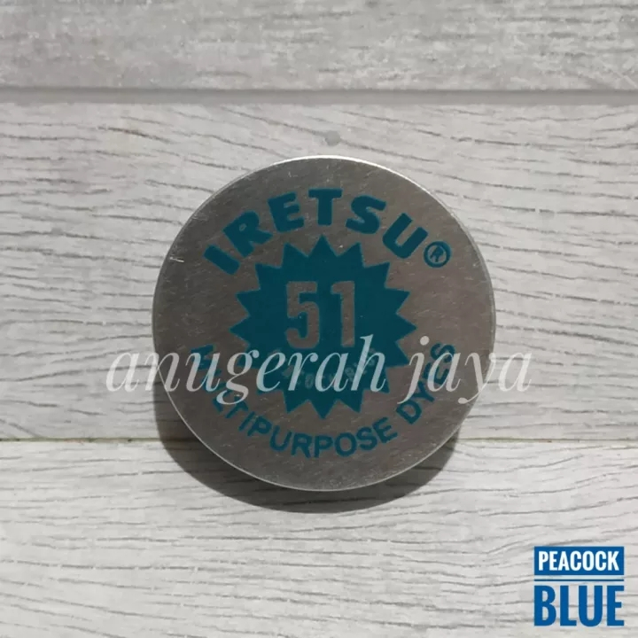 

Iretsu Pewarna Kain Pewarna Textile no 51 Peacock Blue