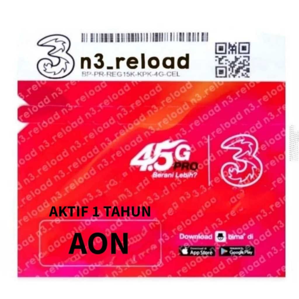 Perdana 3 Tri AON 1 Tahun (Three Always ON) Nasional