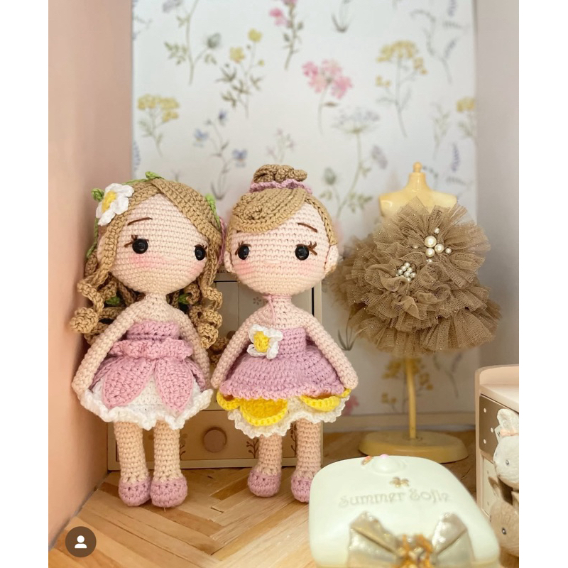 COTTONDIARY doll box isi boneka ballerina doll fairy keychain peri