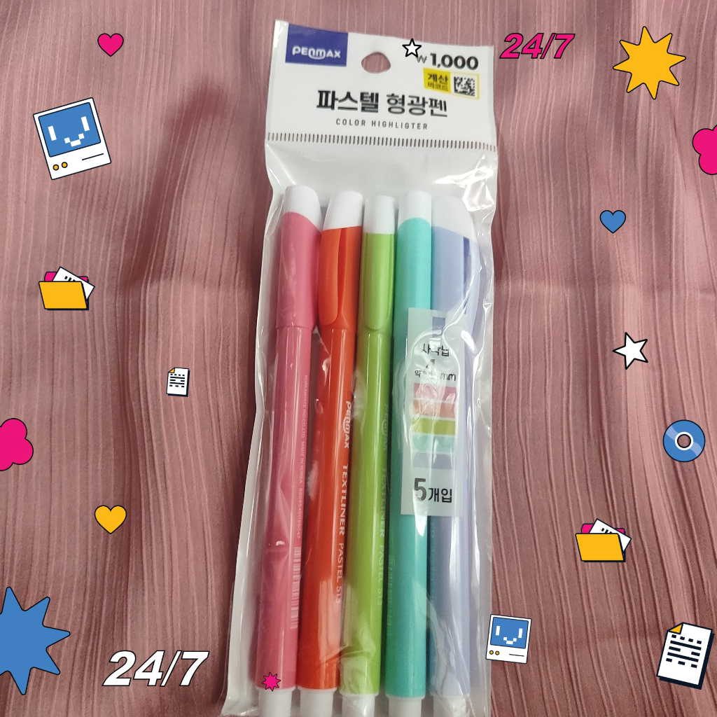 

Daiso Korea Pen Highlighter Bewarna Original