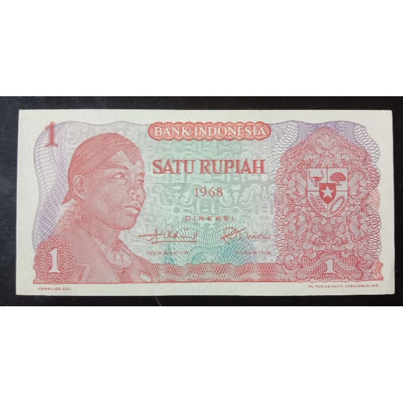 UANGKUNO 1 RUPIAH SUDIRMAN THN 1968