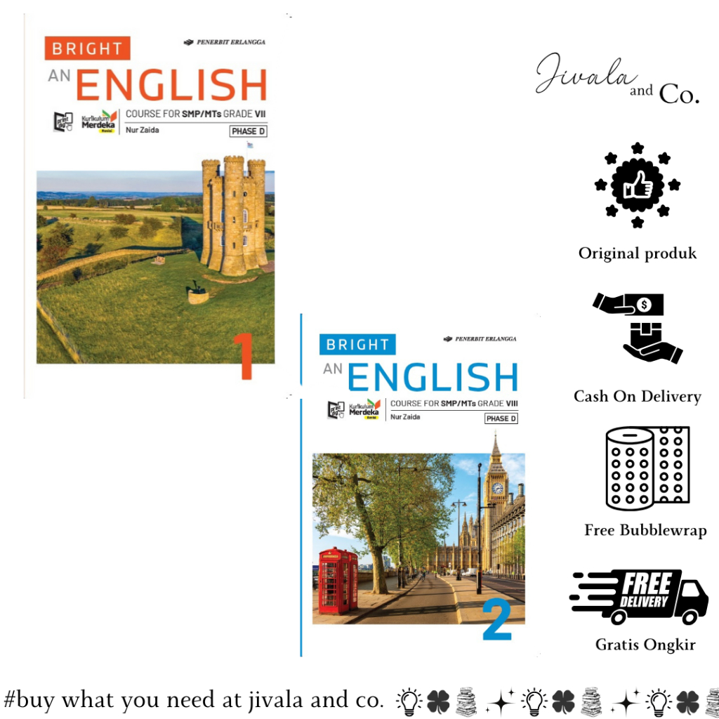 ERLANGGA - BRIGHT 1,2,3 AN ENGLISH COURSE FOR SMP/MTS/KM REVISI