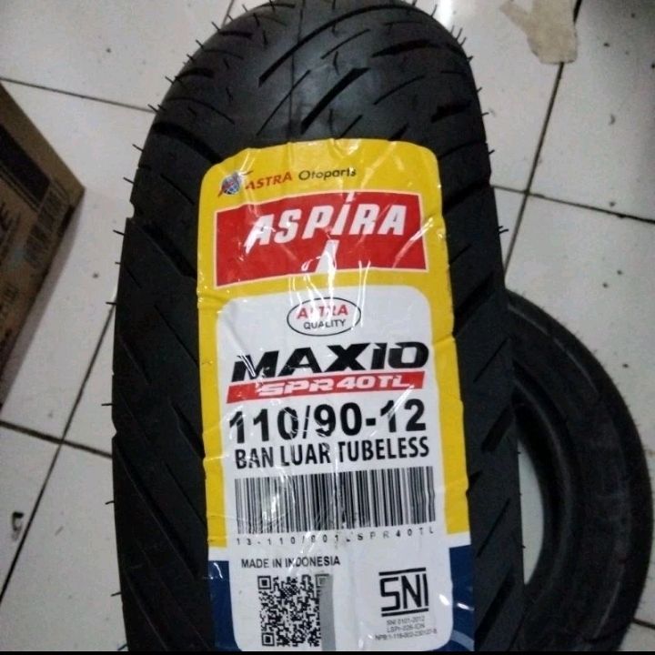 Ban Aspira Maxio SPR40 Tubless 110/90 - 12